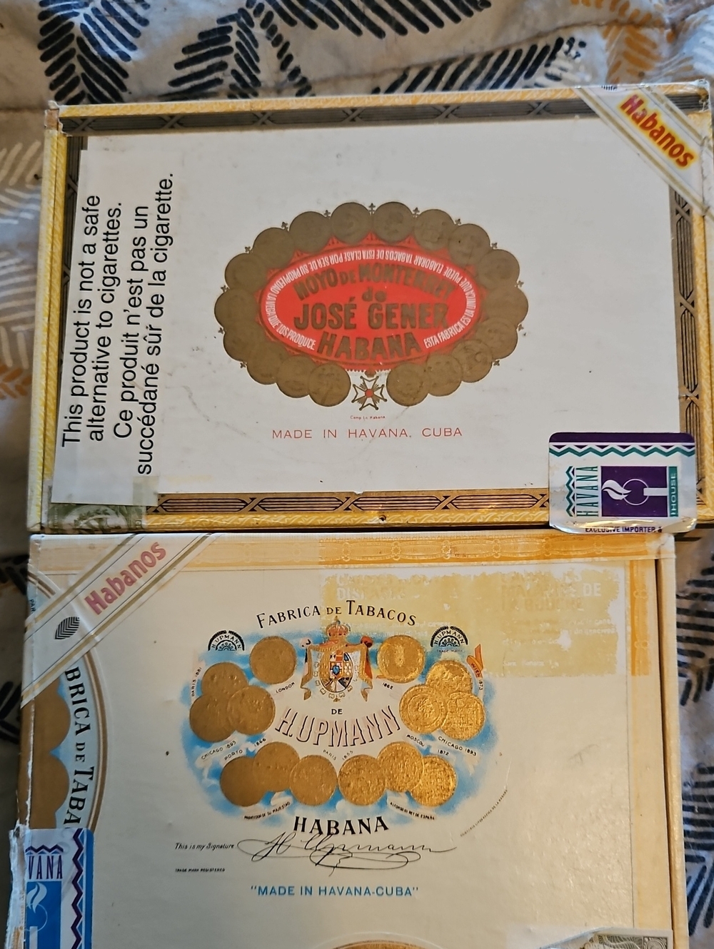 2 Vintage Cuban Cigar Boxes
